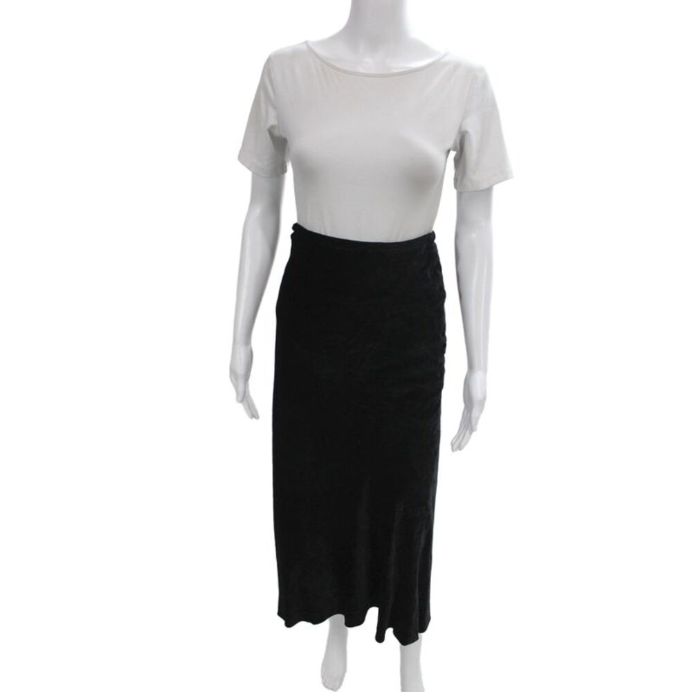 Moschino Cheap & Chic Womens Straight Pencil Skirt Black Rayon Solid Size 10